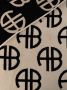 ANINE BING Tweekleurige handdoek Zwart - Thumbnail 2