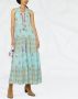 Anjuna Jurk met bloemenprint Blauw - Thumbnail 2