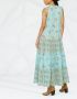 Anjuna Jurk met bloemenprint Blauw - Thumbnail 4