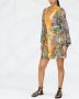 Anjuna Jurk met multi-print Beige - Thumbnail 3