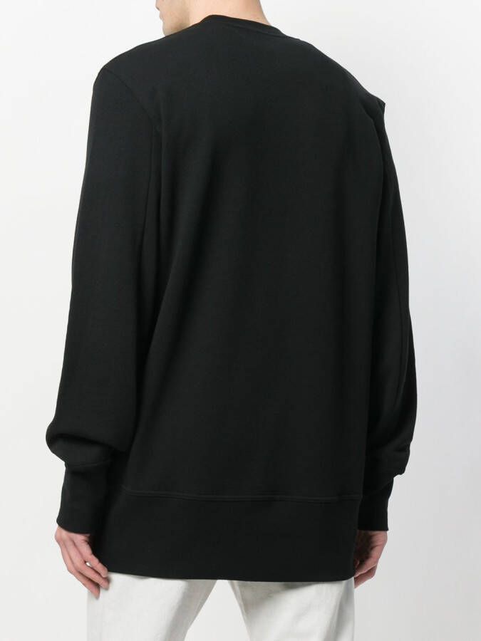 Ann Demeulemeester Blanche casual sweater met print Zwart