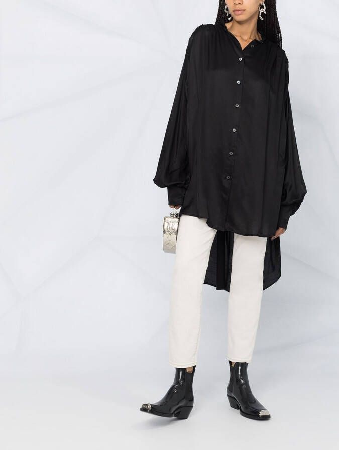 Ann Demeulemeester Oversized blouse Zwart