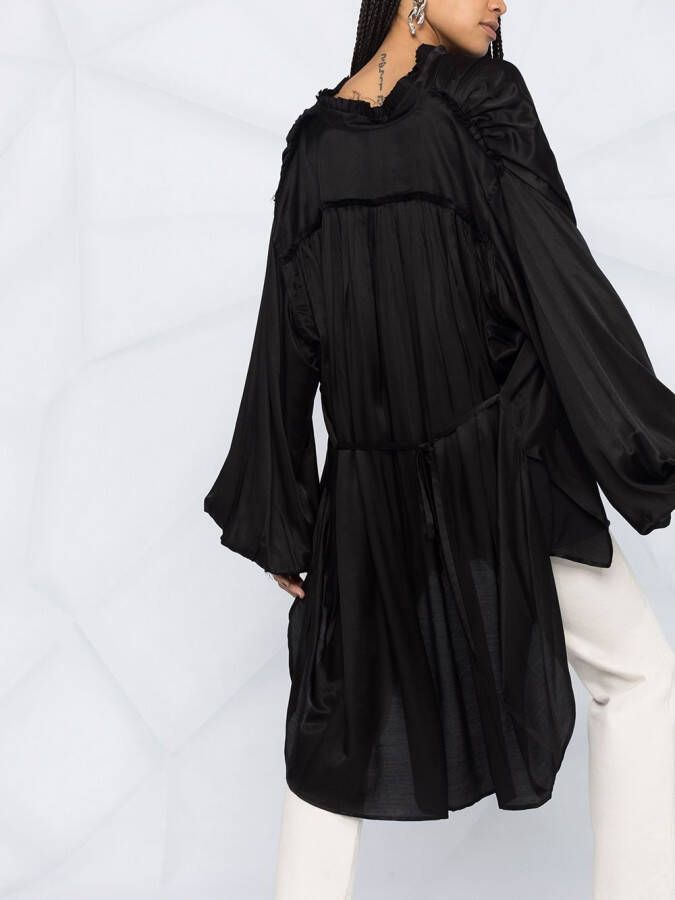 Ann Demeulemeester Oversized blouse Zwart