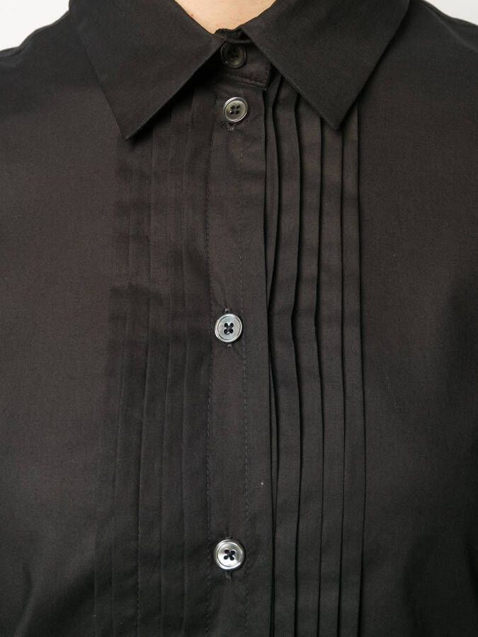 Ann Demeulemeester Shirt met geplooid detail Zwart