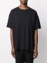 Ann Demeulemeester T-shirt met asymmetrische afwerking Zwart - Thumbnail 4