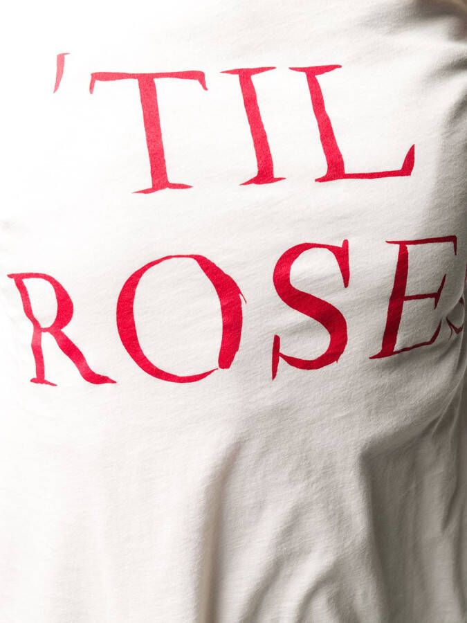 Ann Demeulemeester T-shirt met print Roze