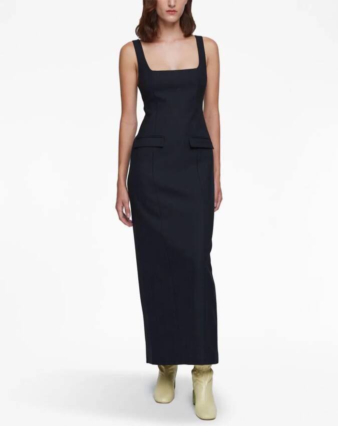 Anna Quan Mouwloze maxi-jurk Zwart