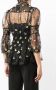 Anna Sui Blouse met geborduurde bloemen Zwart - Thumbnail 4