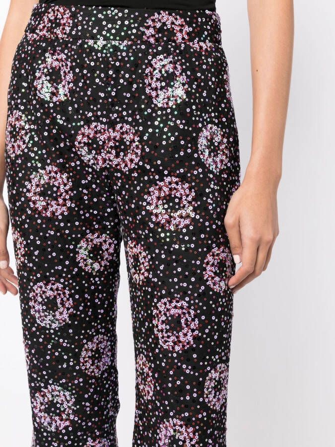 Anna Sui Broek met pailletten Zwart