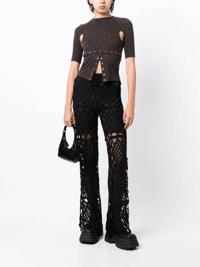 Anna Sui Gelaagde broek Zwart