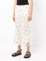Anna Sui Midi-rok met geborduurde bloemen Geel - Thumbnail 3
