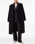 Another Tomorrow Flared broek van merinowol Zwart - Thumbnail 1