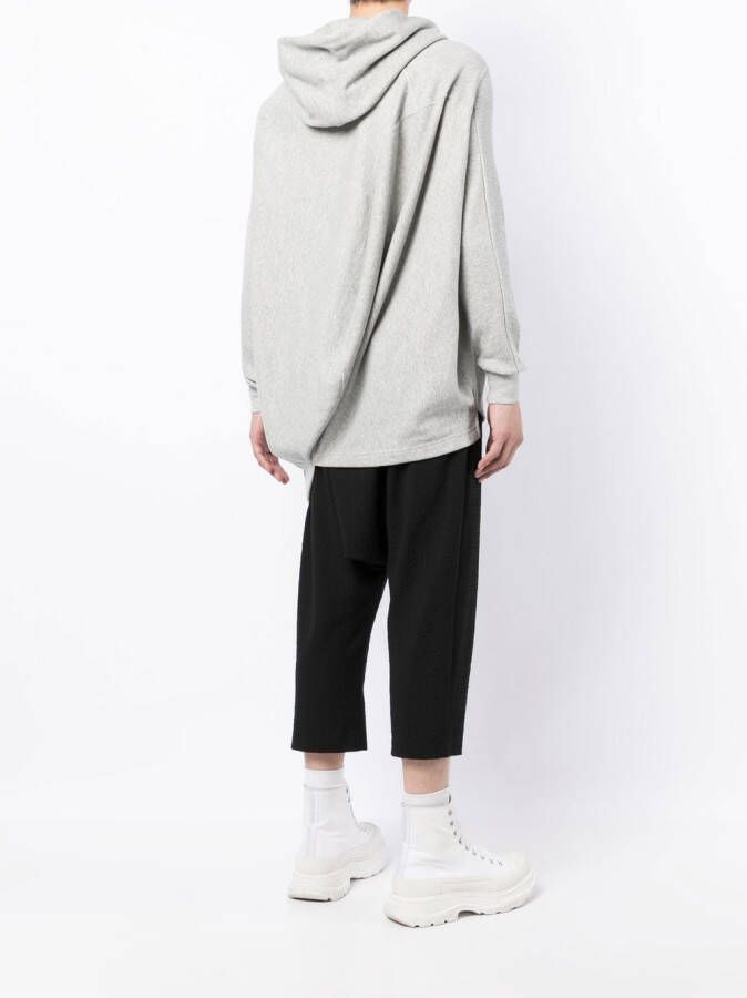 Anrealage Hoodie met trekkoord Grijs