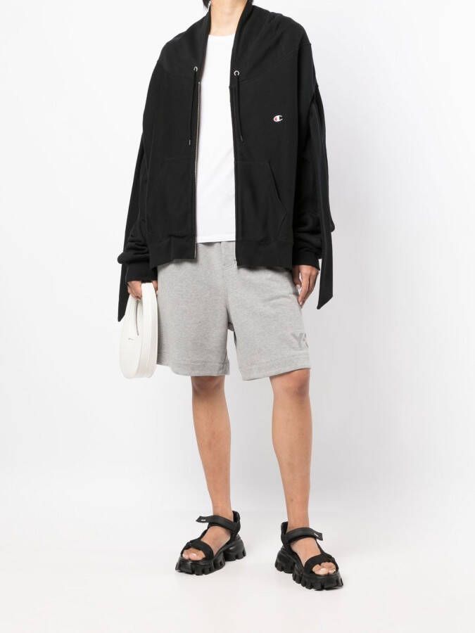 Anrealage Hoodie met trekkoord Zwart