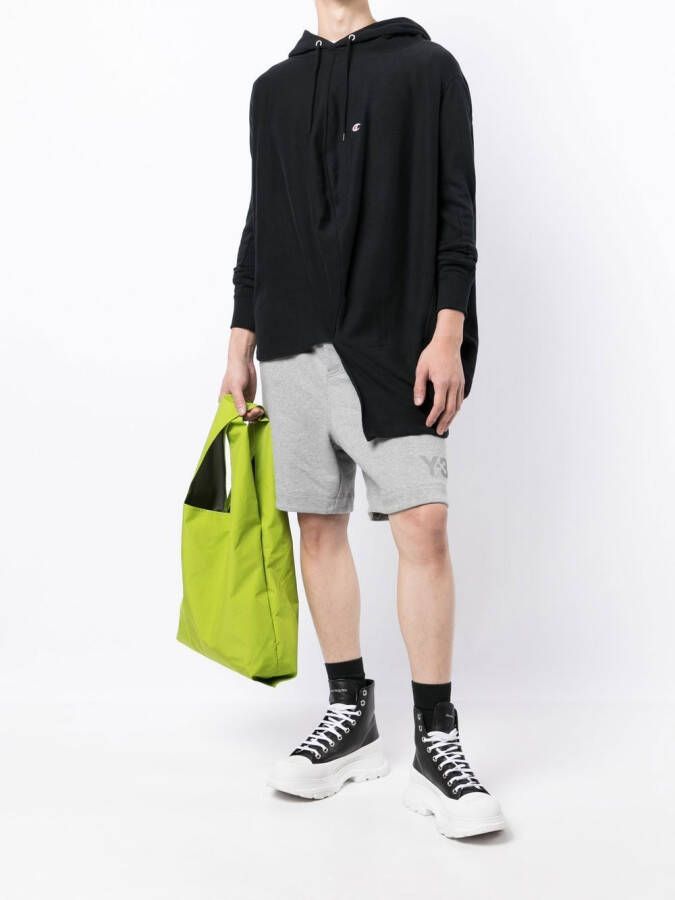 Anrealage Hoodie met trekkoord Zwart