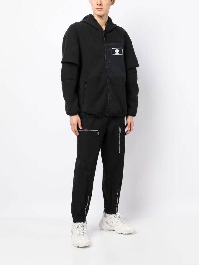Anrealage Hoodie met logopatch Zwart