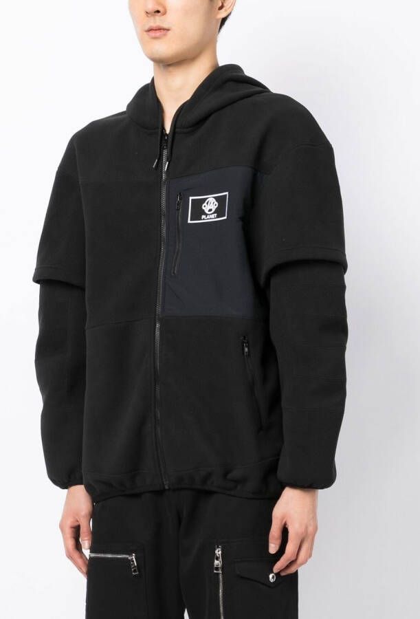 Anrealage Hoodie met logopatch Zwart
