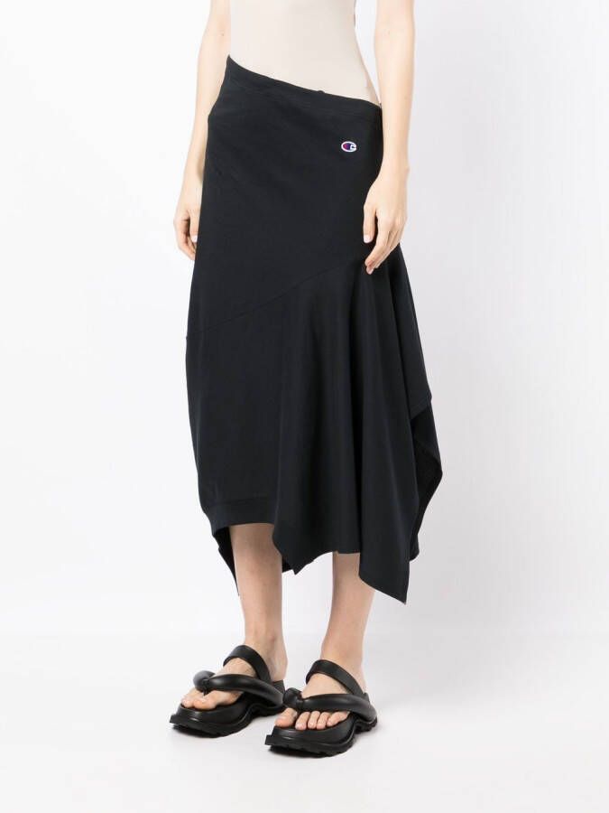 Anrealage x Champion asymmetrische rok Zwart