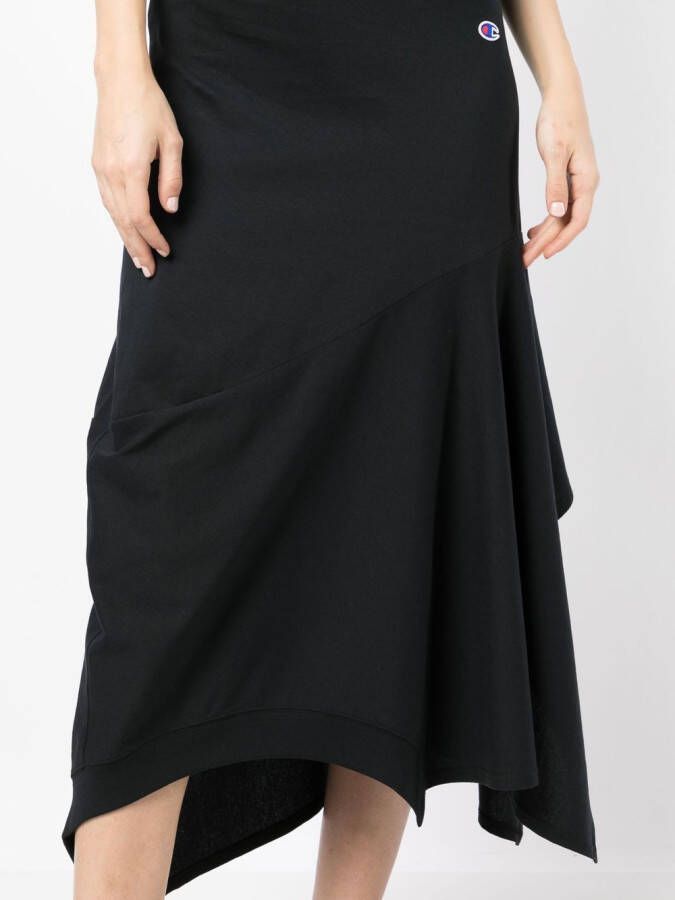 Anrealage x Champion asymmetrische rok Zwart