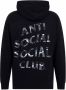 Anti Social Club Hoodie met print Zwart - Thumbnail 2