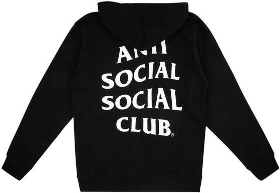 Anti Social Club Hoodie Zwart