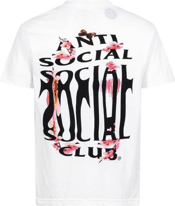 Anti Social Club T-shirt met print Wit