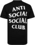 Anti Social Club T-shirt met print Zwart - Thumbnail 2