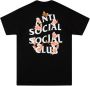 Anti Social Club T-shirt met print Zwart - Thumbnail 2