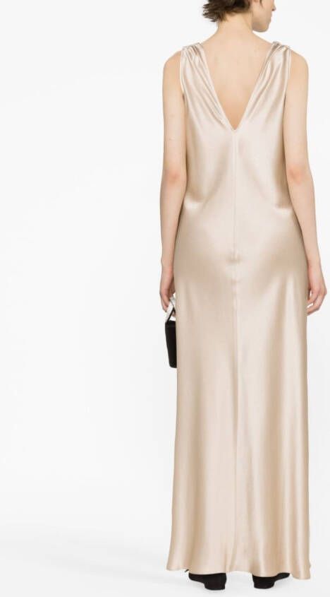 Antonelli Mouwloze maxi-jurk Beige