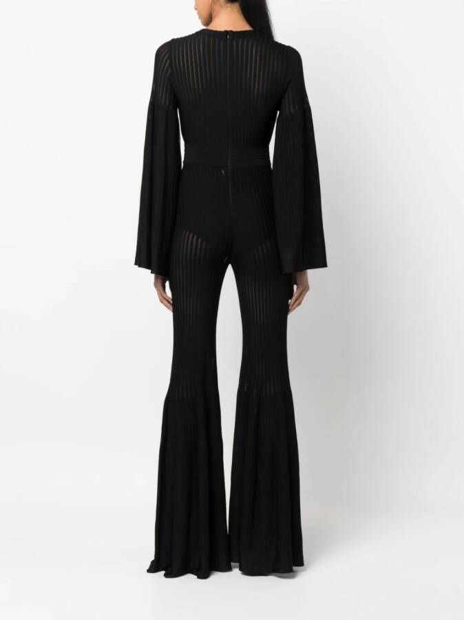 Antonino Valenti Flared jumpsuit Zwart