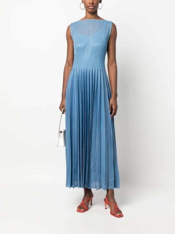 Antonino Valenti Jurk met plooirok Blauw