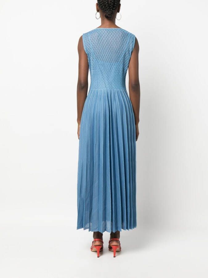 Antonino Valenti Jurk met plooirok Blauw