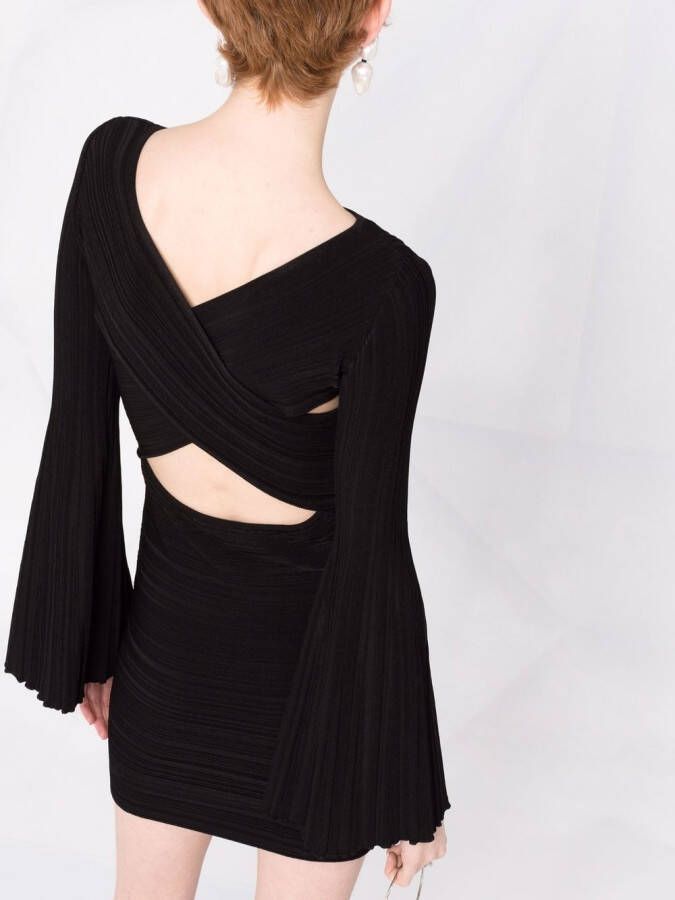 Antonino Valenti Mini-jurk met gekruiste rug Zwart