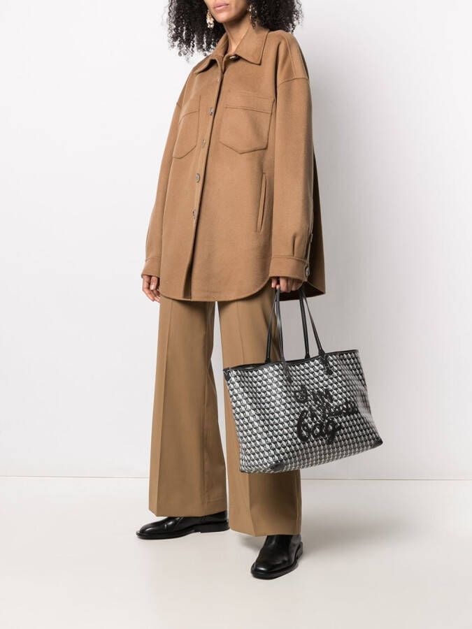 Anya Hindmarch Shopper met logoprint Grijs