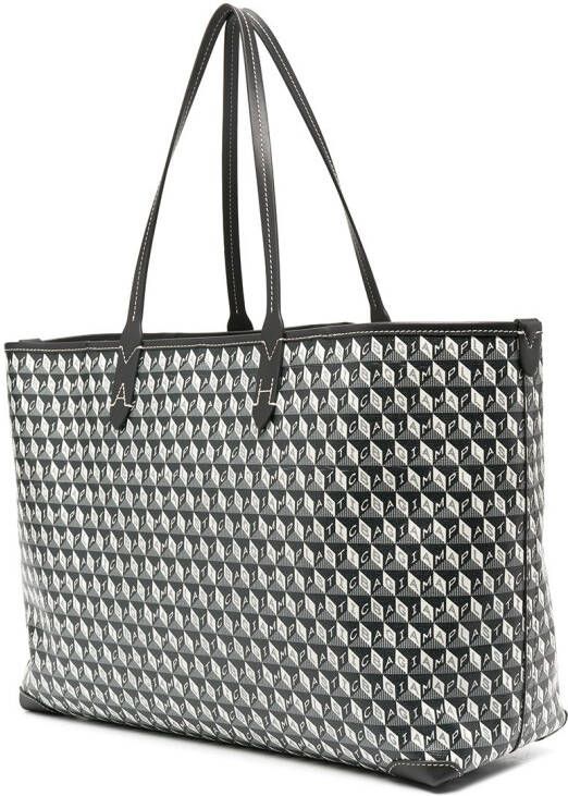 Anya Hindmarch Shopper met logoprint Grijs