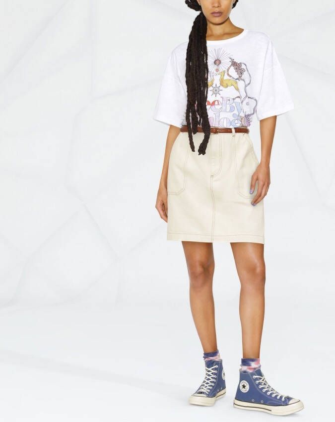 A.P.C. A-lijn rok Beige