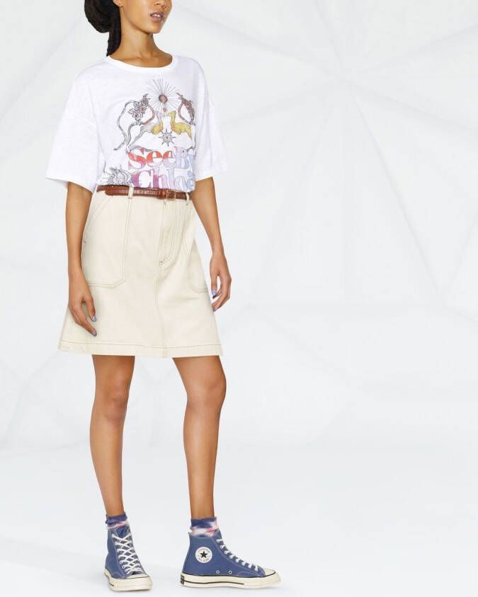 A.P.C. A-lijn rok Beige