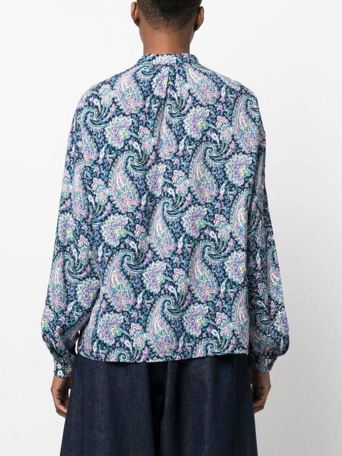 A.P.C. Blouse met paisley-print Blauw