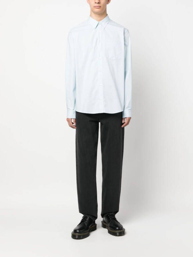 A.P.C. Button-down overhemd Blauw