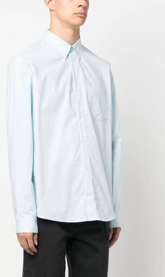 A.P.C. Button-down overhemd Blauw