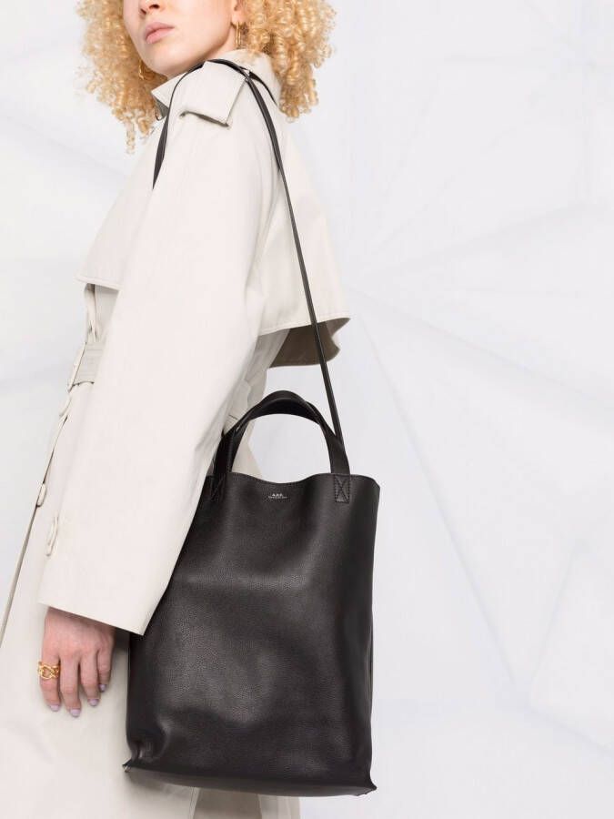 A.P.C. Cabas Maiko medium shopper Zwart