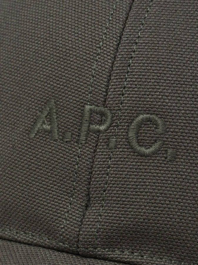 A.P.C. Honkbalpet met geborduurd logo Grijs