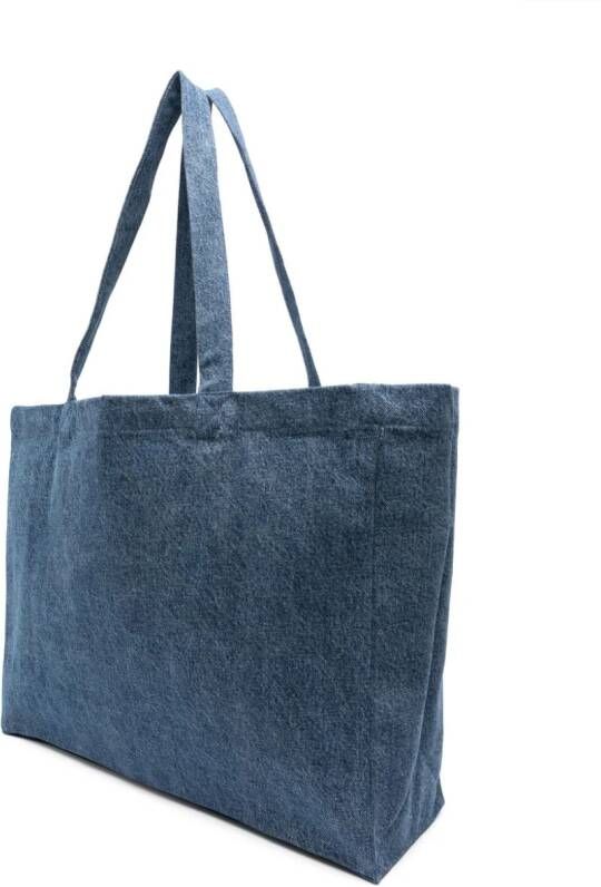 A.P.C. Diane shopper met logoprint Blauw
