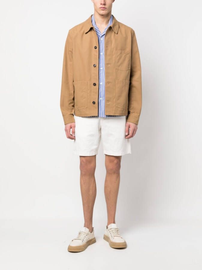 A.P.C. Katoenen shirtjack Bruin