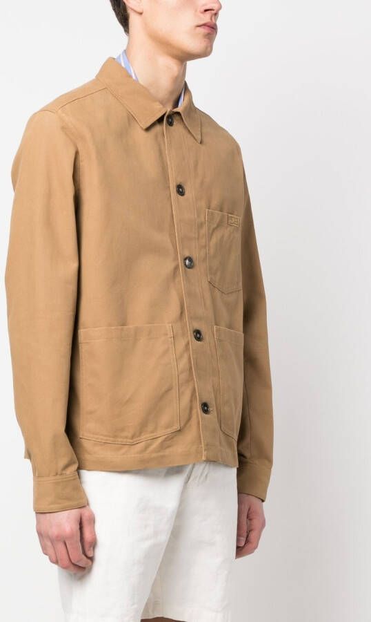 A.P.C. Katoenen shirtjack Bruin