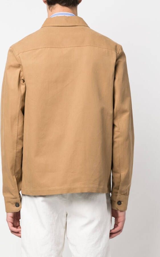 A.P.C. Katoenen shirtjack Bruin