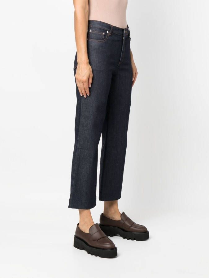 A.P.C. Cropped jeans Blauw