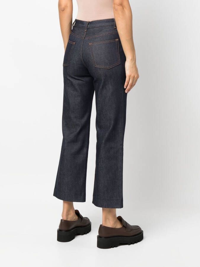 A.P.C. Cropped jeans Blauw