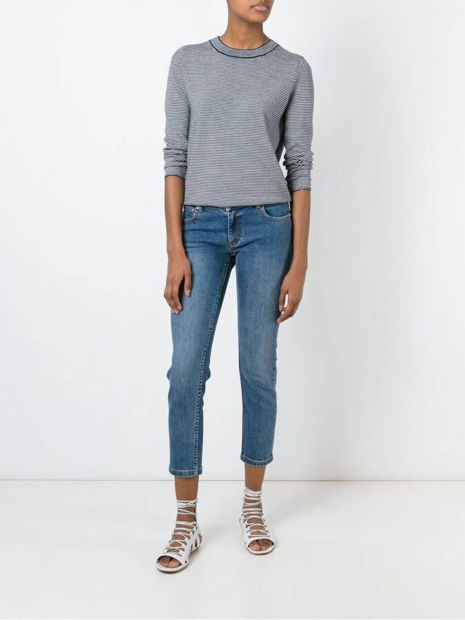 A.P.C. cropped jeans Blauw