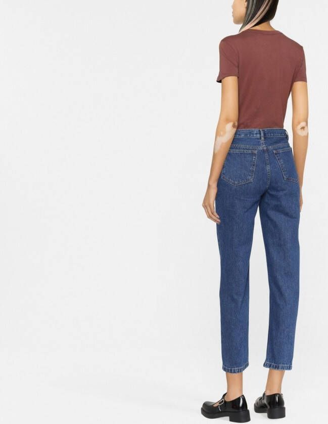 A.P.C. Cropped jeans Blauw